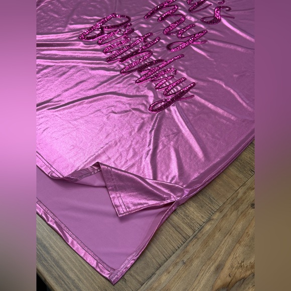 NWT Fantastic Fawn Birthday Princess Pink Sequin It My Birthday Foil Dress - Picture 7 of 8